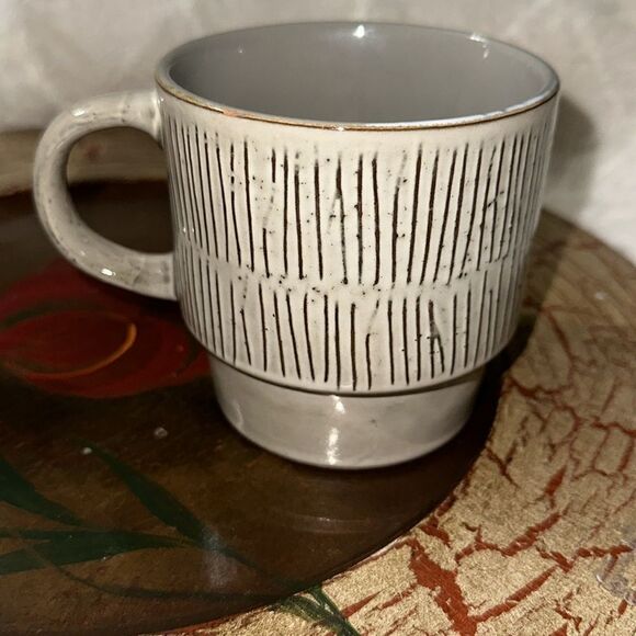 Stackable Set of 3 Cappuccino Latte Coffee Tea Mugs - Picture 5 of 6